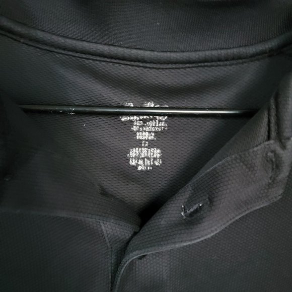 Eastbay Performance Black and White Golf Shirt Size Large - Picture 2 of 10